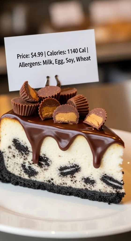 Chocolate Peanut Butter Cup Cheesecake